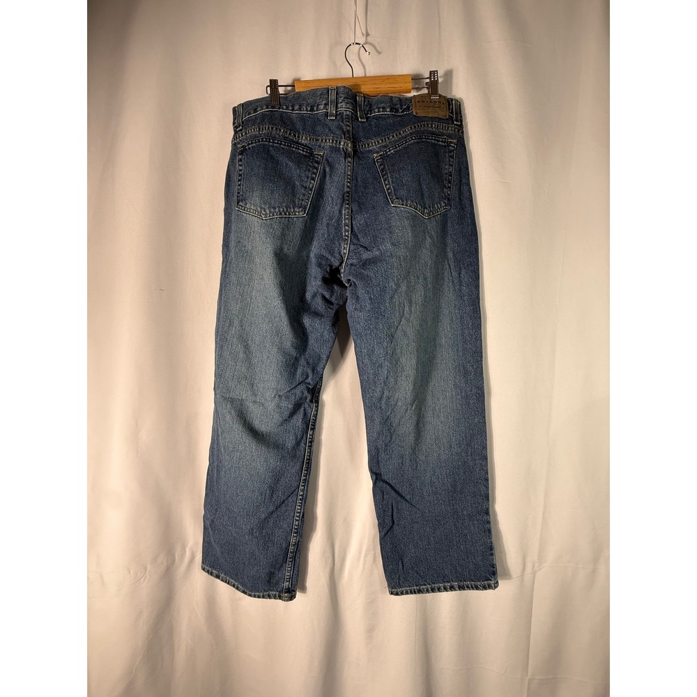 Arizona Jean Co Mens Relaxed Fit Blue Denim Jeans Medium Wash 40x30 523-4100N - Picture 3 of 11
